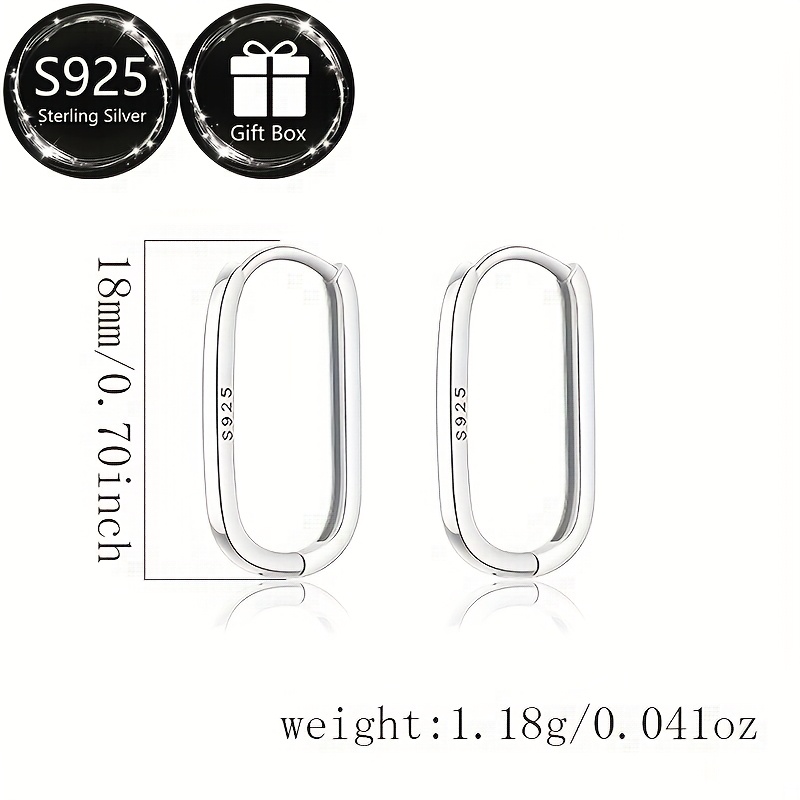 925 Silver Circle Earrings December Birthstone